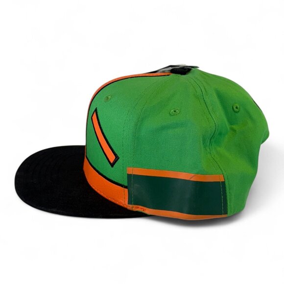 Hunter X Hunter Gon Flat Brim Snapback Hat Concept One Green & Orange - Picture 3 of 6